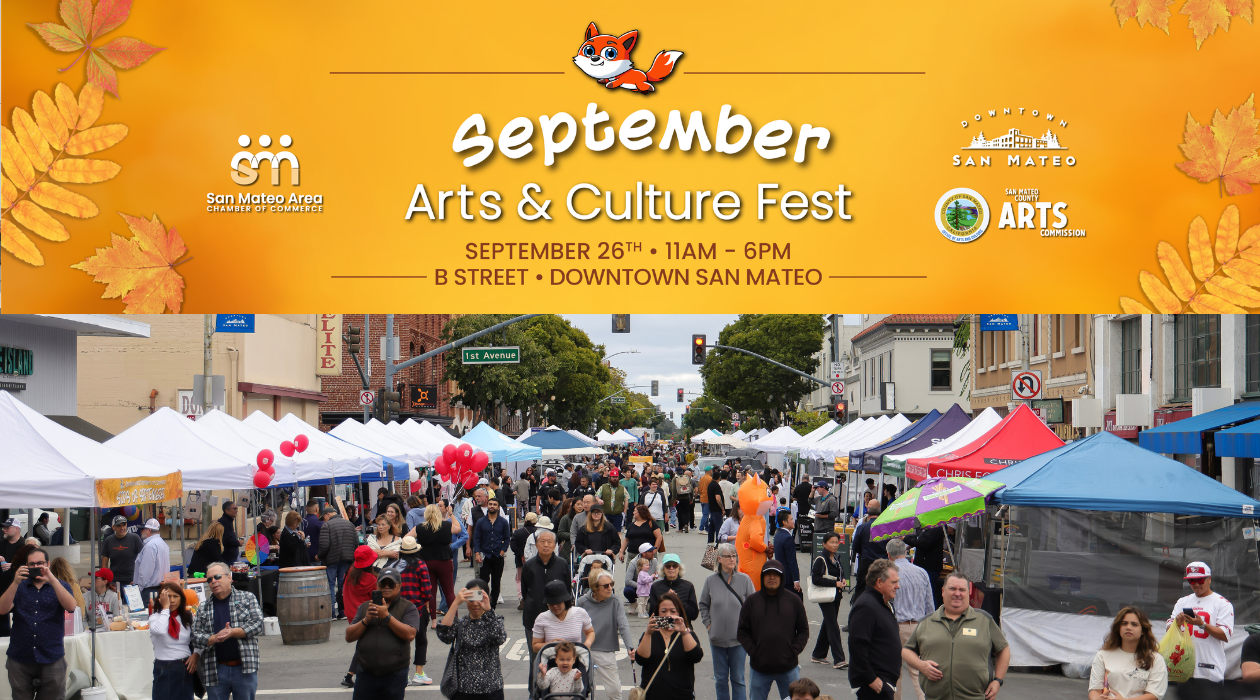 September Arts & Culture Fest flyer, B Street Downtown San Mateo